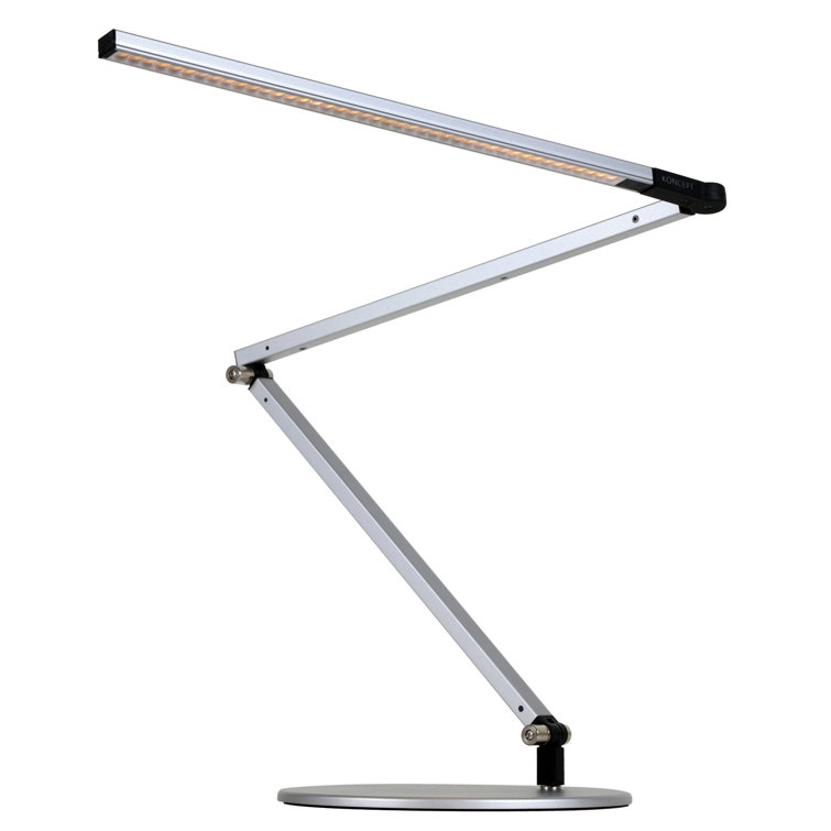 Silver Adjustable Touch Clip-on LED Desk Lamp