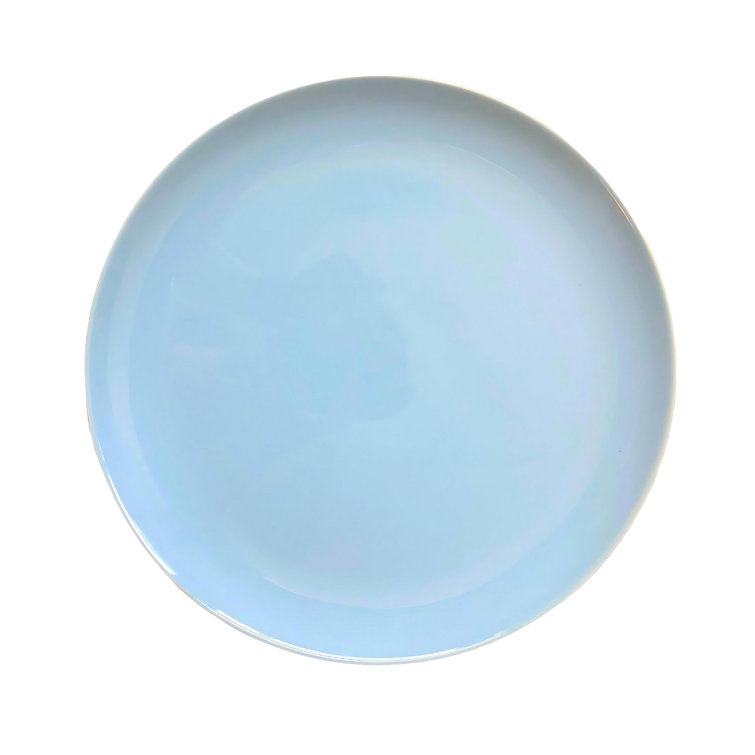 White Handcrafted Porcelain Dinner Plate Set
