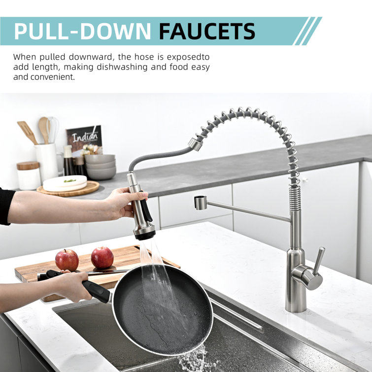Akicon AK-U3019WSF 28'' L Undermount Single Bowl Stainless Steel Kitchen Sink