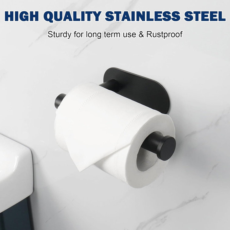 Black Stainless Steel Wall Mounted Toilet Paper Holder