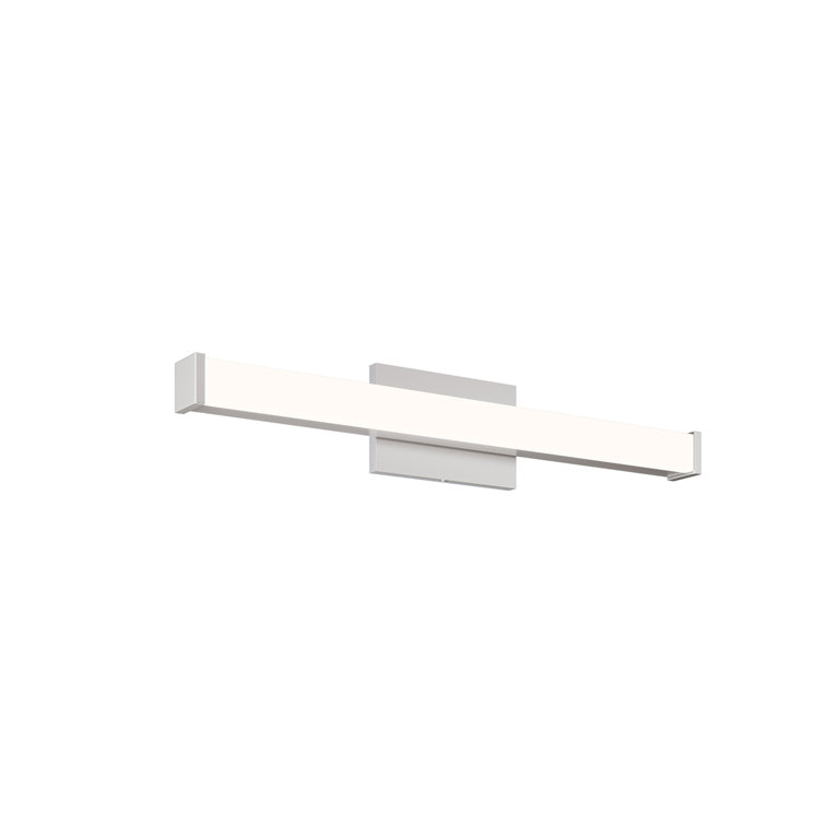 Satin Nickel 24" LED Vanity Light with Metal Trim
