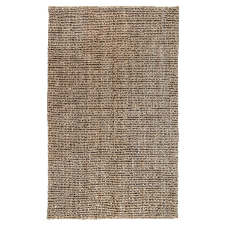 Annello Beige Handmade Jute Rectangular Rug 5' x 8'