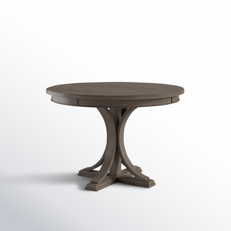 Helena Round Dark Gray Reclaimed Wood Dining Table