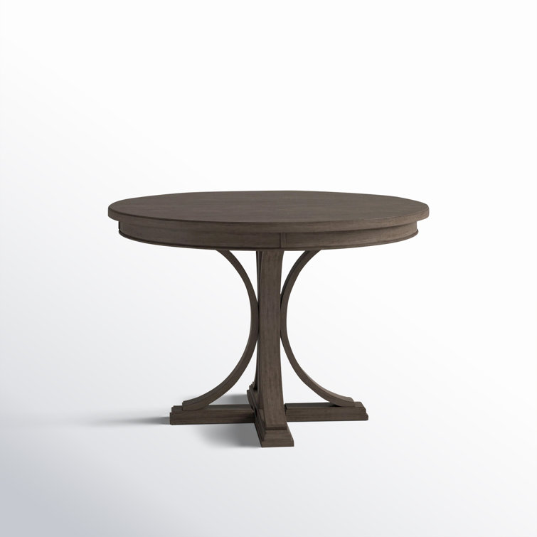 Helena Round Dark Gray Reclaimed Wood Dining Table