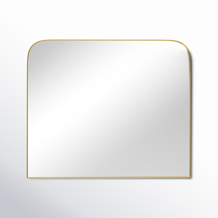 Sleek Gold Rectangular Vanity Dresser Mirror 36"x40"