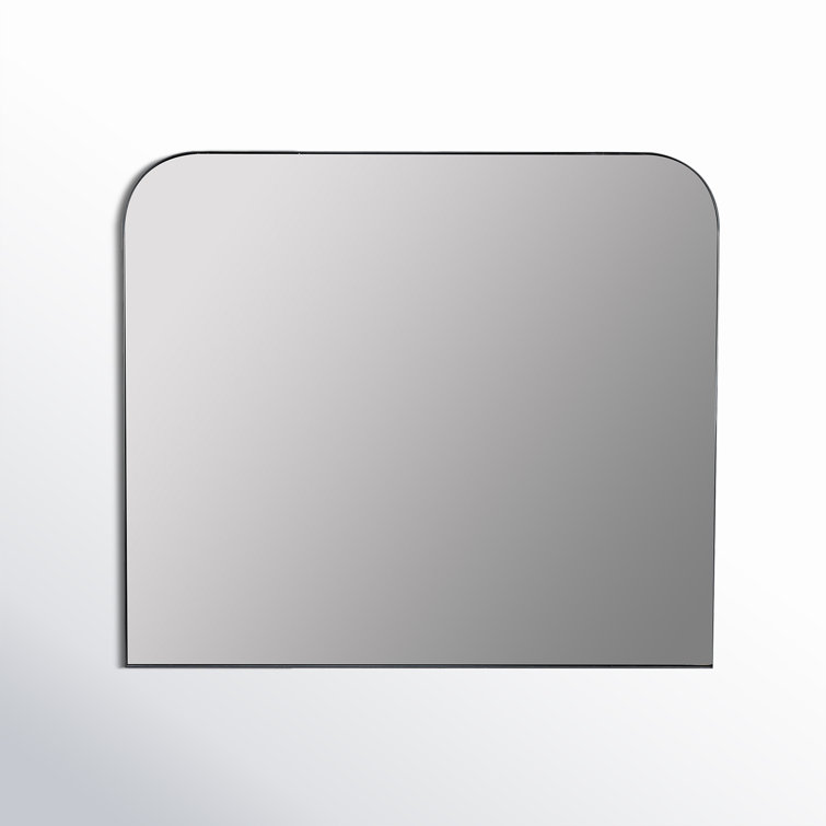 Elegant Matte Black Rectangular Vanity Wall Mirror