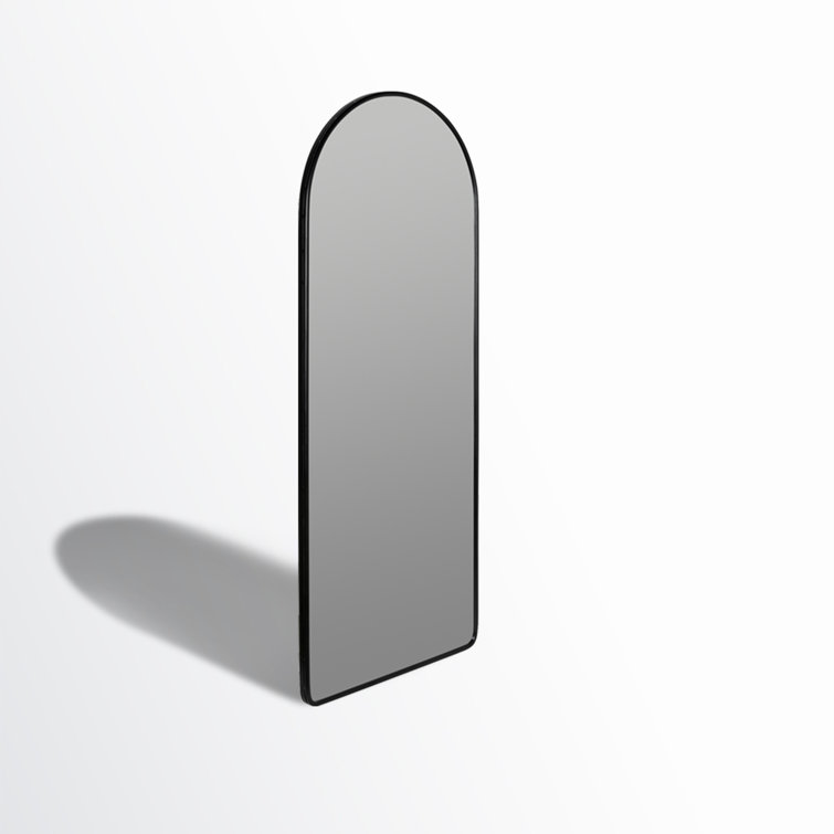 Elegant Arch Full-Length 68" Floor Mirror in Silver and Gold