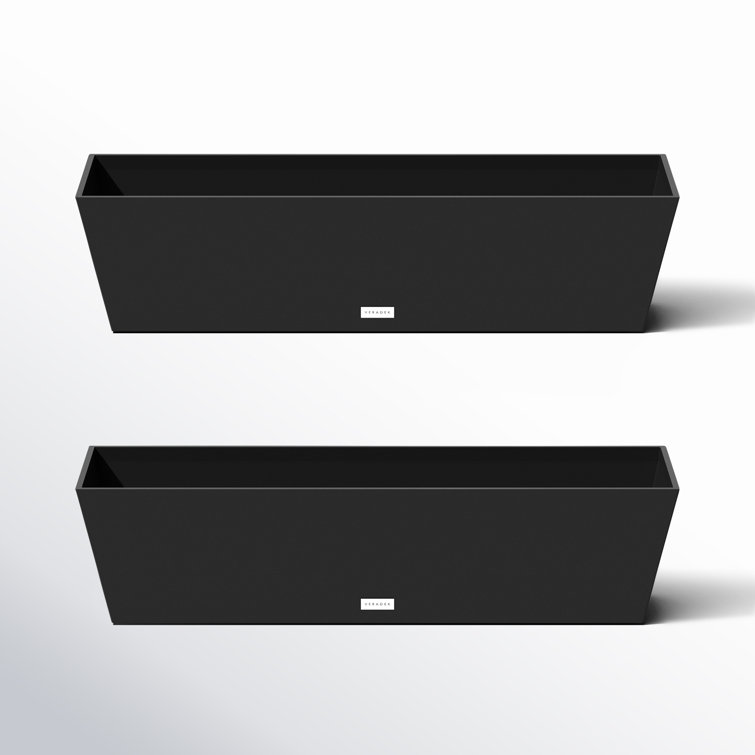 Veradek Pure Series Slate Finish 36" Window Box Planter