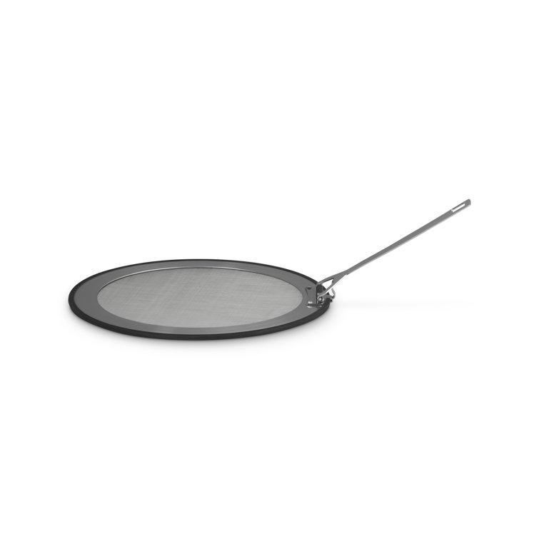 Stainless Steel Splatter Guard with Silicone Trim, 12.25"