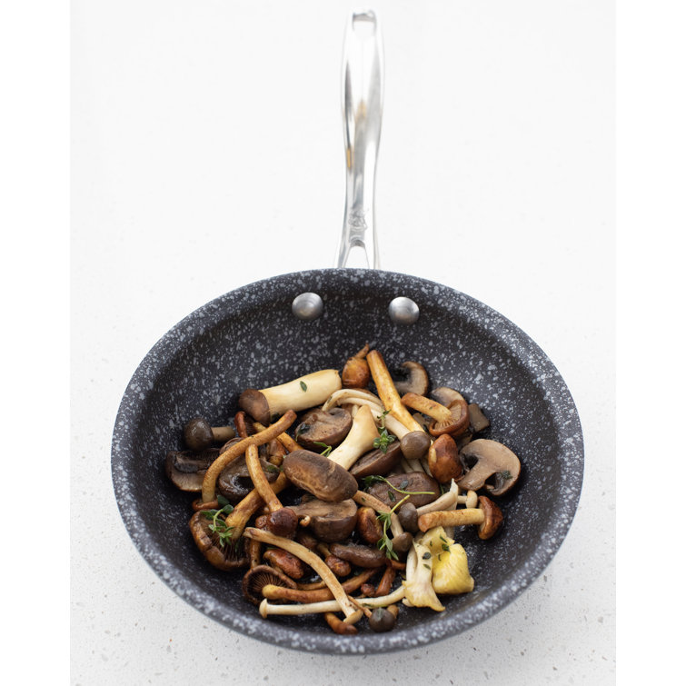 Nordic Ware 8" Black Aluminum Saute Skillet with Ceramic Coating