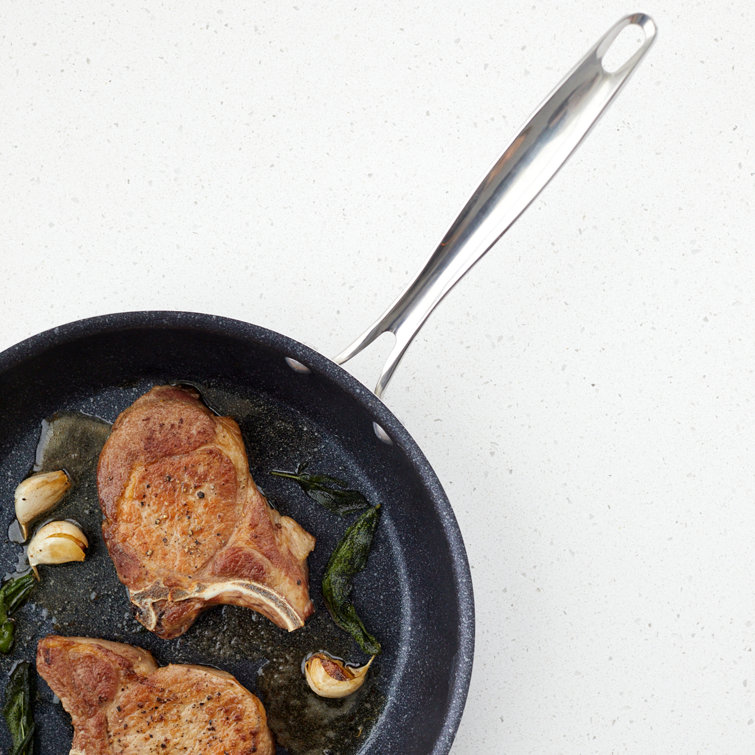 12-Inch Black Ceramic Non-Stick Aluminum Saute Skillet