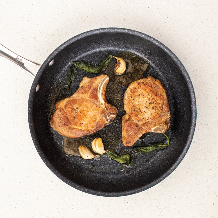 12-Inch Black Ceramic Non-Stick Aluminum Saute Skillet