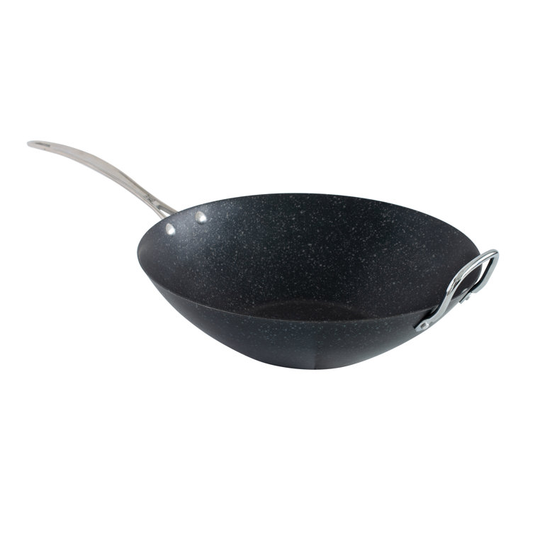 Nordic Black Ceramic Coated 14" Aluminized Steel Wok
