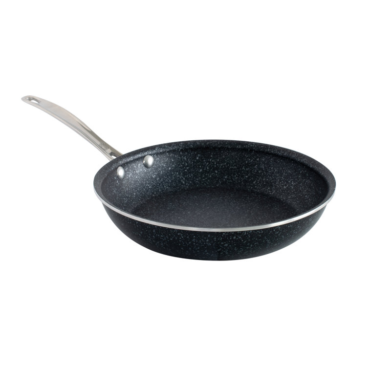 Basalt 10" Black Aluminum Saute Skillet with Ceramic Coating