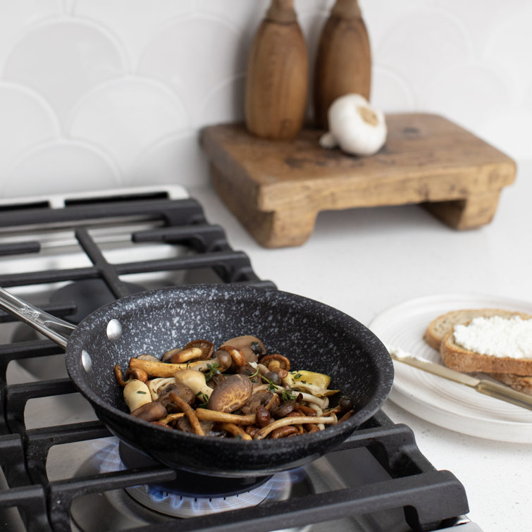 Nordic Ware 8" Black Aluminum Saute Skillet with Ceramic Coating