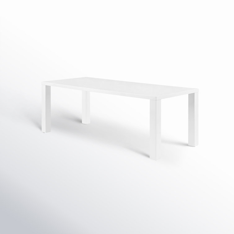 Carson 84" Glossy White Rectangular Dining Table