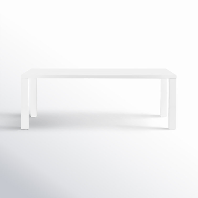 Carson 84" Glossy White Rectangular Dining Table