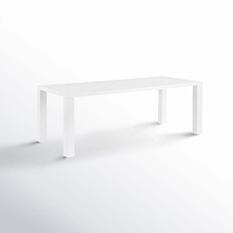 Carson 84" Glossy White Rectangular Dining Table