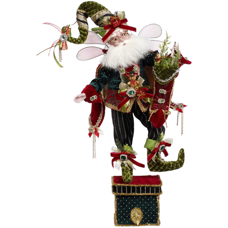 Handcrafted 22-Inch Festive Fairy Stocking Holder