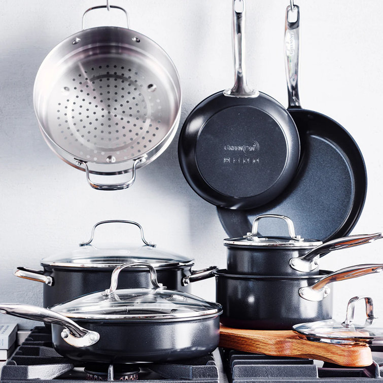 GreenPan Chatham Black Ceramic Nonstick 11-Piece Cookware Set