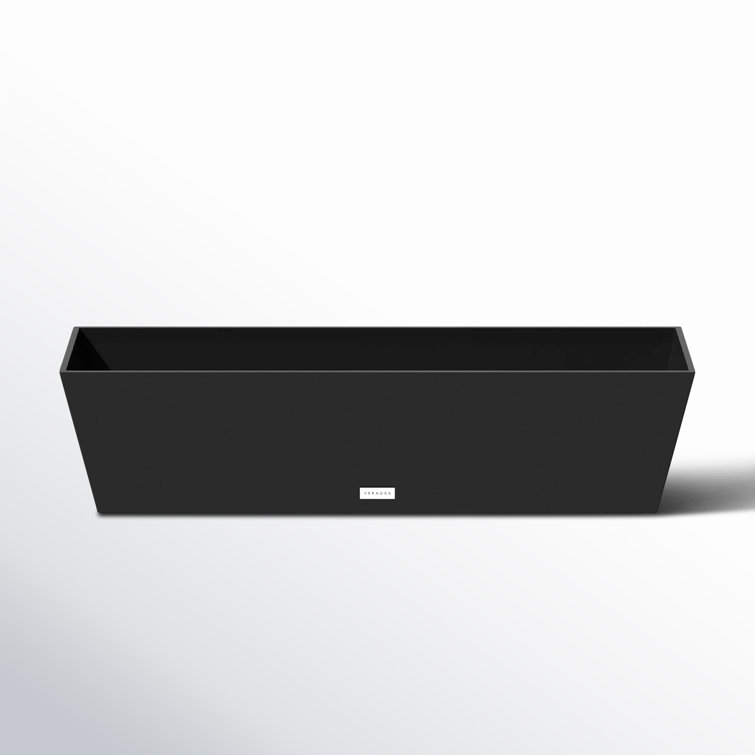 Black 36" Recycled Plastic Window Box Planter