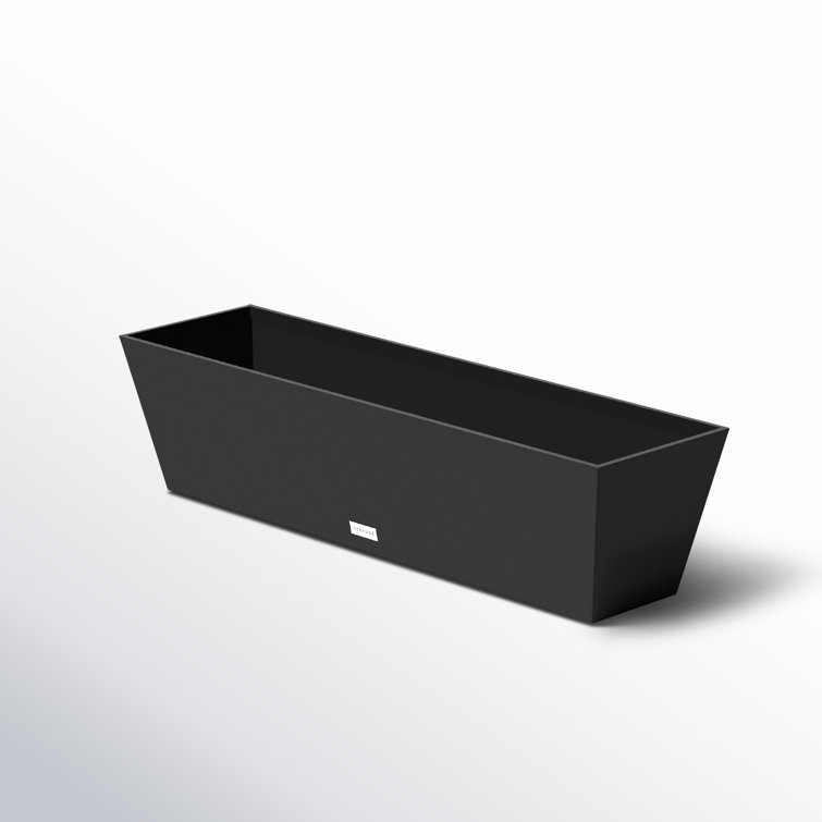 Black 36" Recycled Plastic Window Box Planter