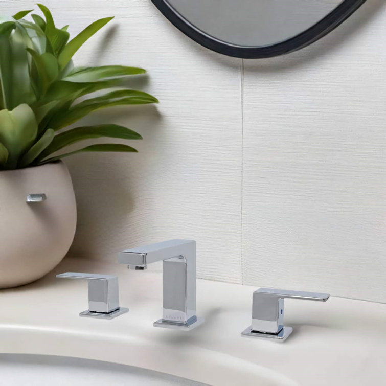Capri Chrome 8" Widespread Two-Handle Bathroom Faucet