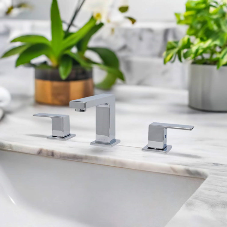 Capri Chrome 8" Widespread Two-Handle Bathroom Faucet