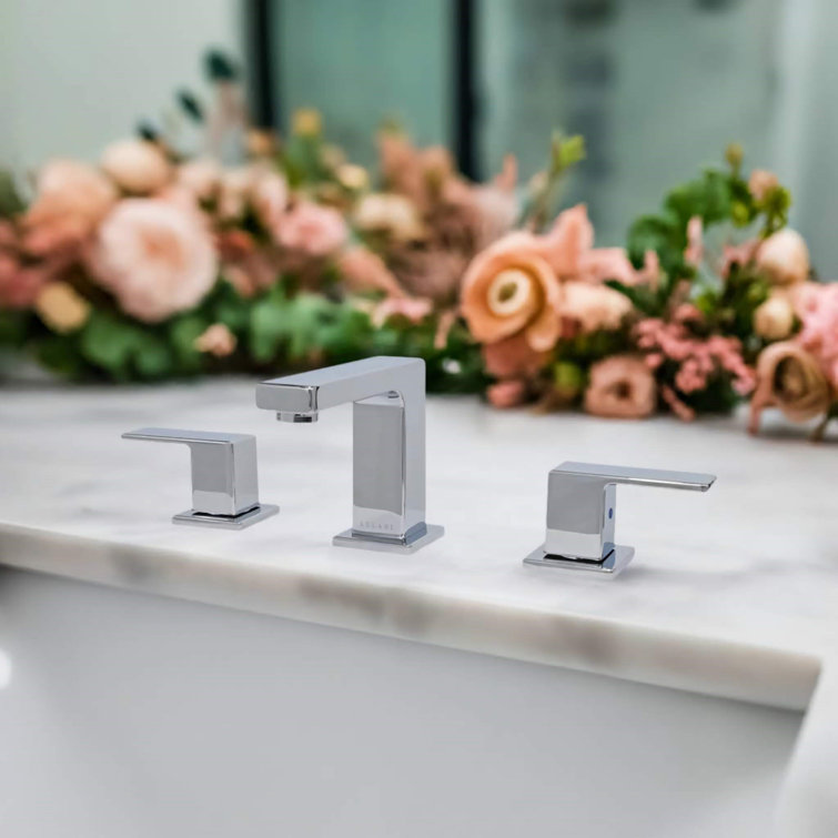 Capri Chrome 8" Widespread Two-Handle Bathroom Faucet