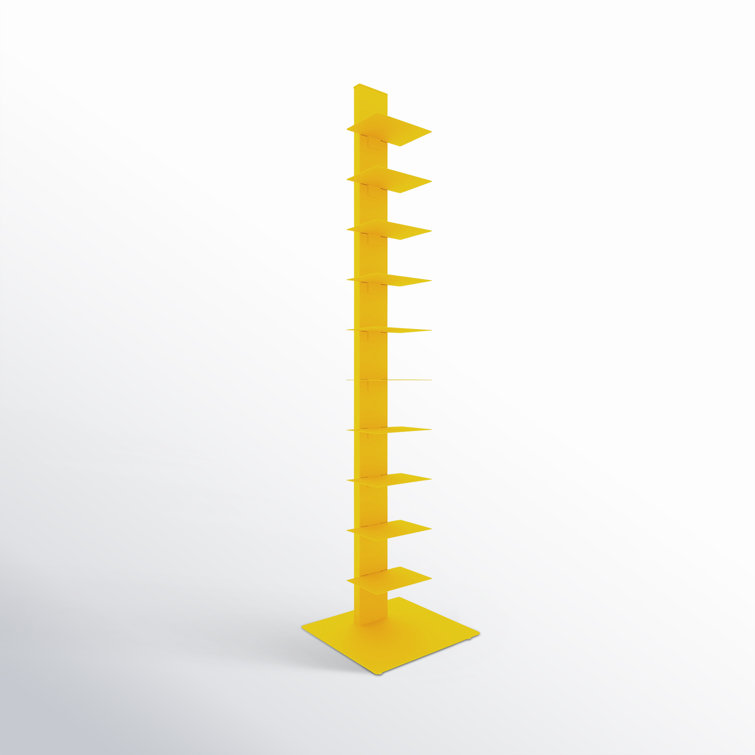 Ajax Yellow Stainless Steel Narrow Bookcase