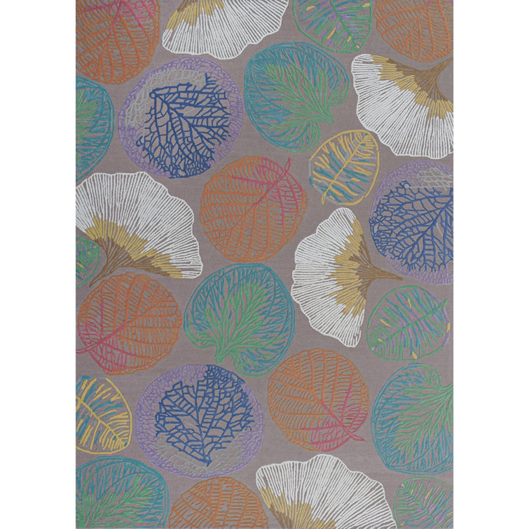 Carmel Multicolor Floral Hand-Tufted Wool Area Rug 10' x 14'