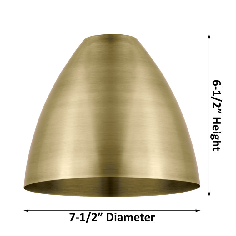 Edison 9" Brushed Brass Mini Pendant with Versatile Shades