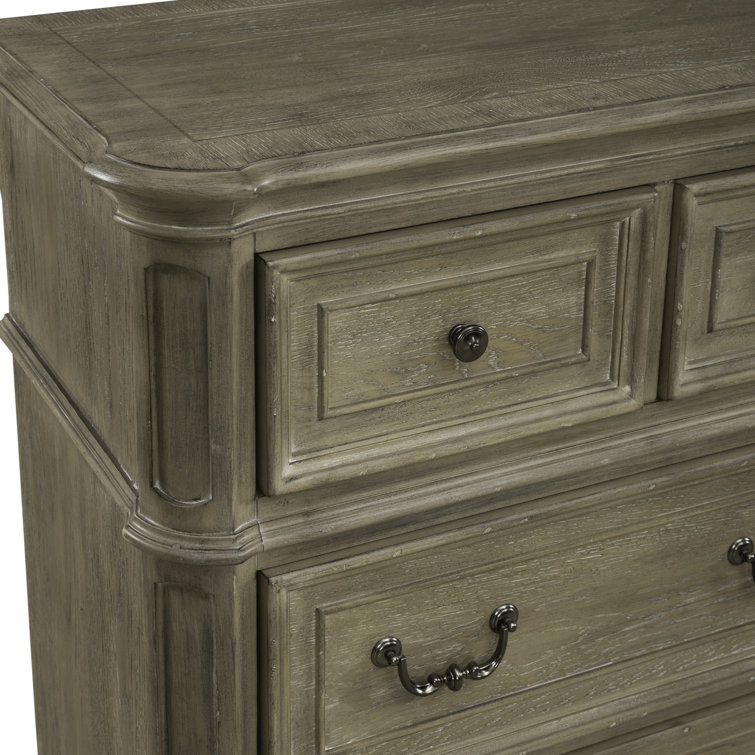 Colchester Upholstered Bed, Dresser & Mirror, Chest