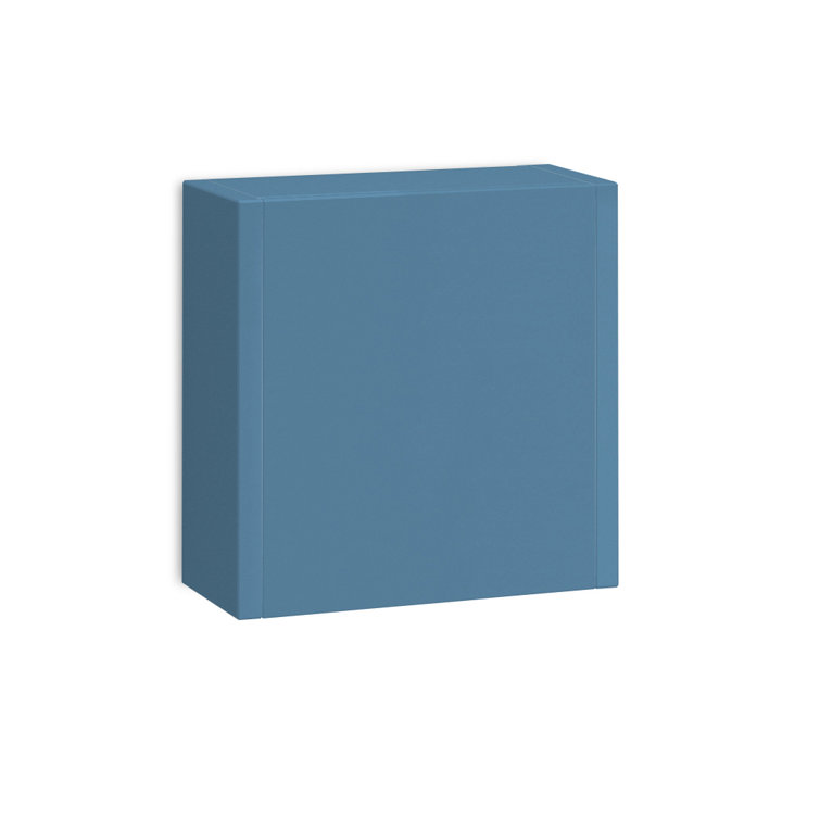 Island Matte Blue Wall Mounted Bathroom Cabinet
