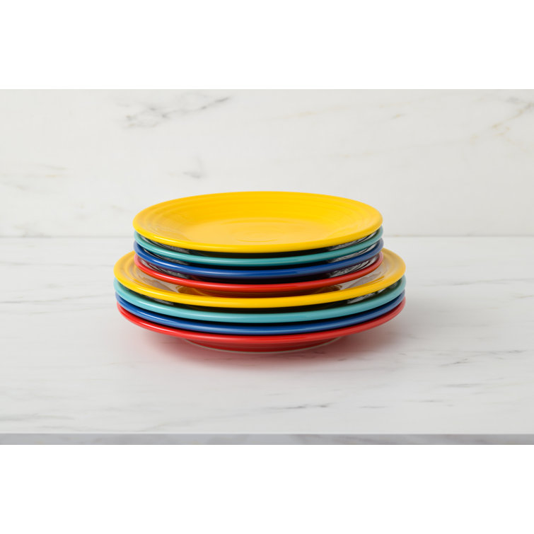 Scarlet Glazed Ceramic 10.5" Dinner Plate