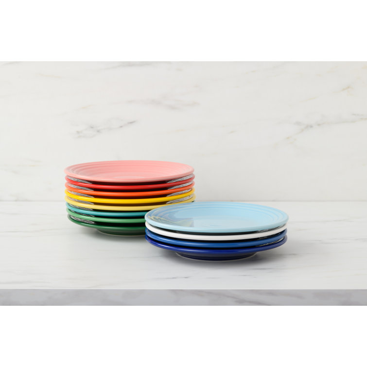 Poppy Ceramic Microwave-Safe Dinner Plate, 10.5 Inch