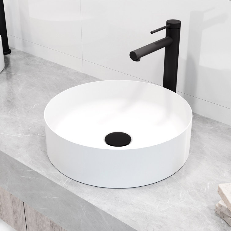 Matte Black 11" Brass Single Handle Vessel Bathroom Faucet