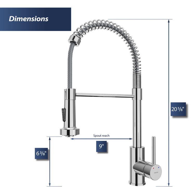 Chrome Touchless Pull-Down Kitchen Faucet with Spray