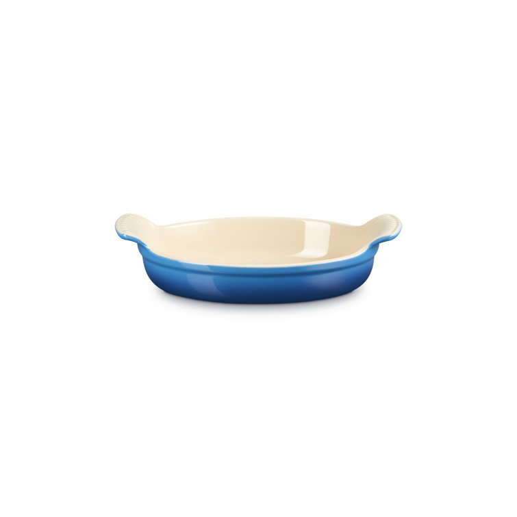 Blue Stoneware Heritage Oval Au Gratin Dish, 1 Qt.