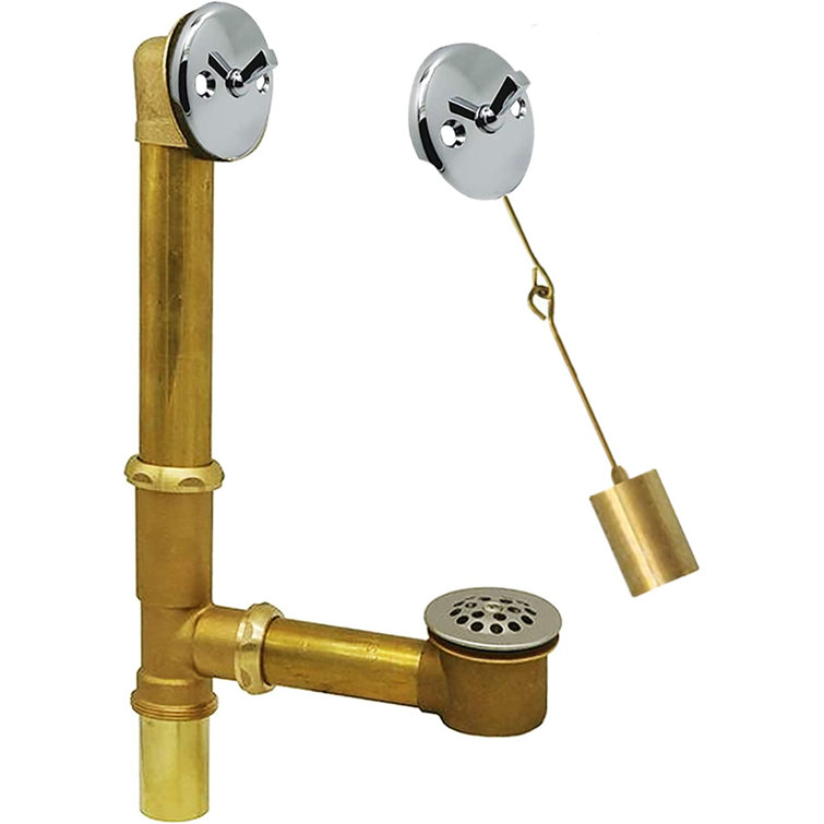 Matte Black Brass Tubing Trip Lever Overflow Drain Kit