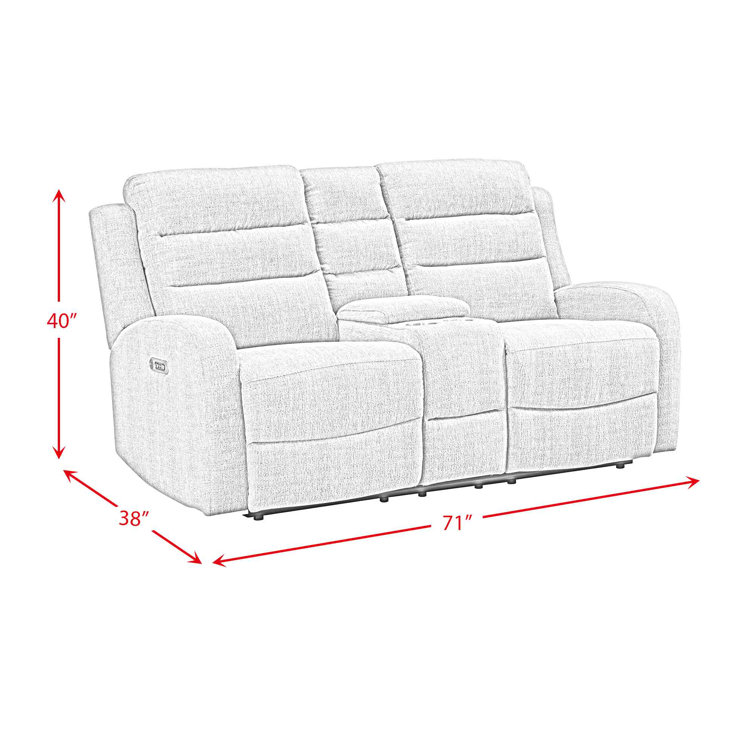Gray Tufted 2-Piece Sofa and Loveseat Set with Cup Holder