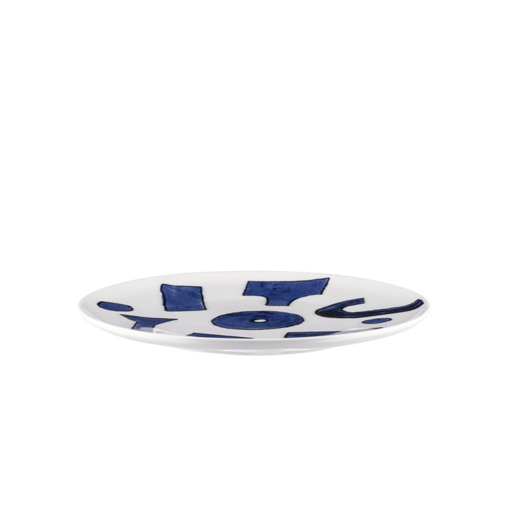 Blue and White Porcelain Dessert Plates Set of 4