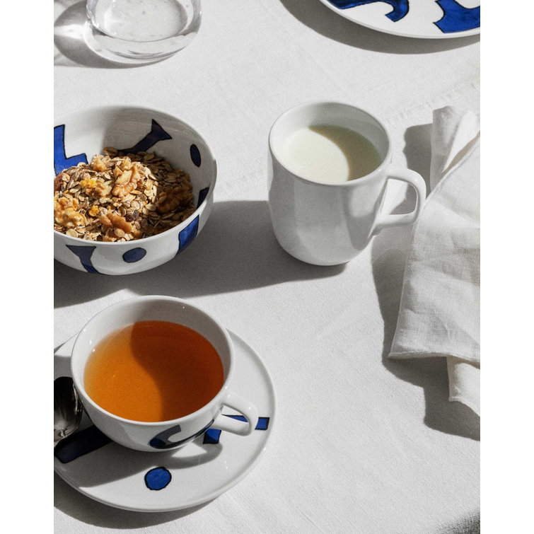 Naoto Fukasawa White Ceramic Barrel Mug Set of 4
