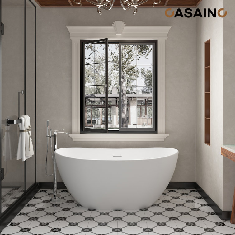 Chrome Plated Freestanding Bathtub Faucet with Handshower