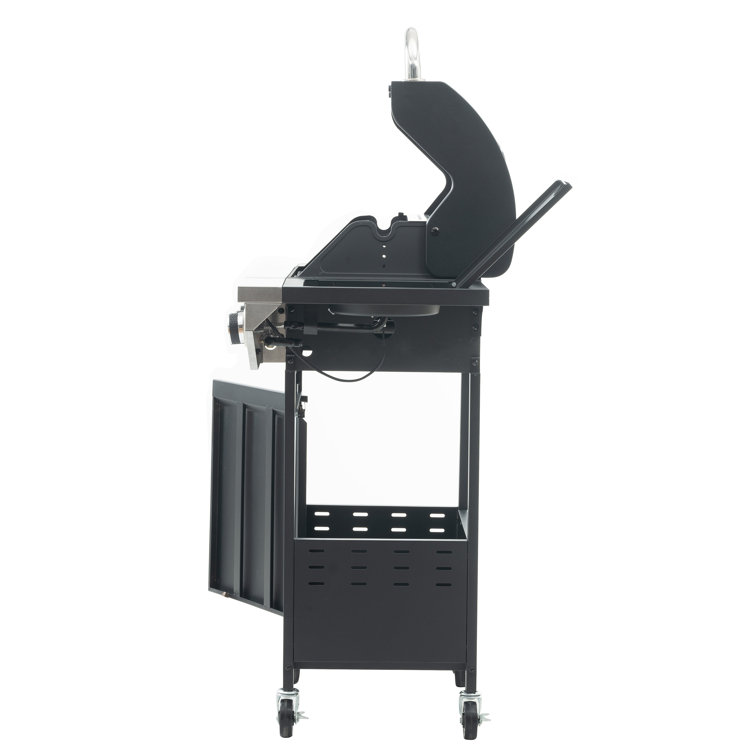 Stainless Steel 3-Burner Propane Grill with Side Burner