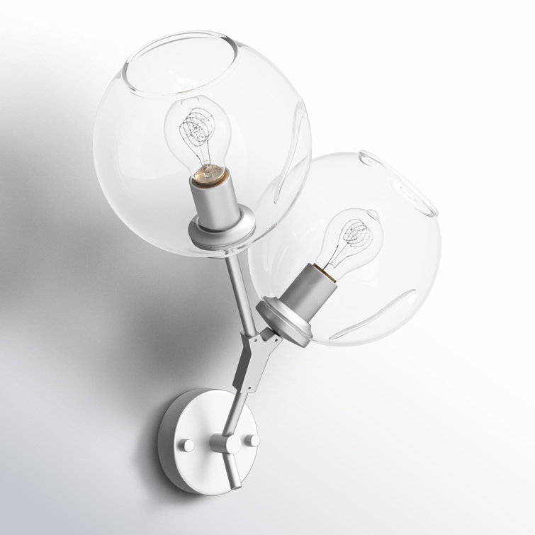Fairfax Industrial Chic Dimmable Sconce in Matte Chrome