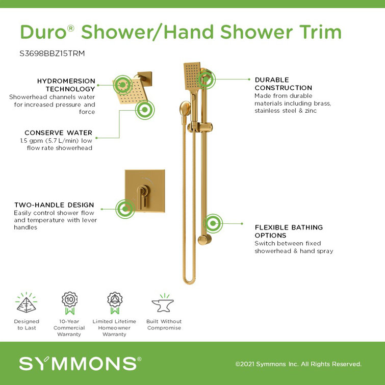 Bronze Adjustable Multi-head Wall Mounted Shower System