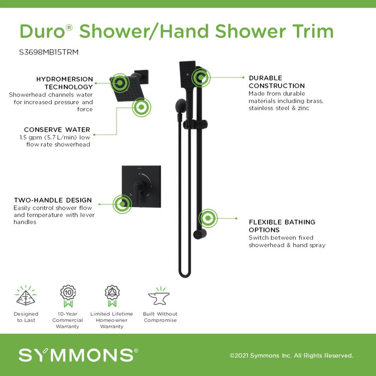 Matte Black Adjustable Multi-Head Wall Mounted Shower System