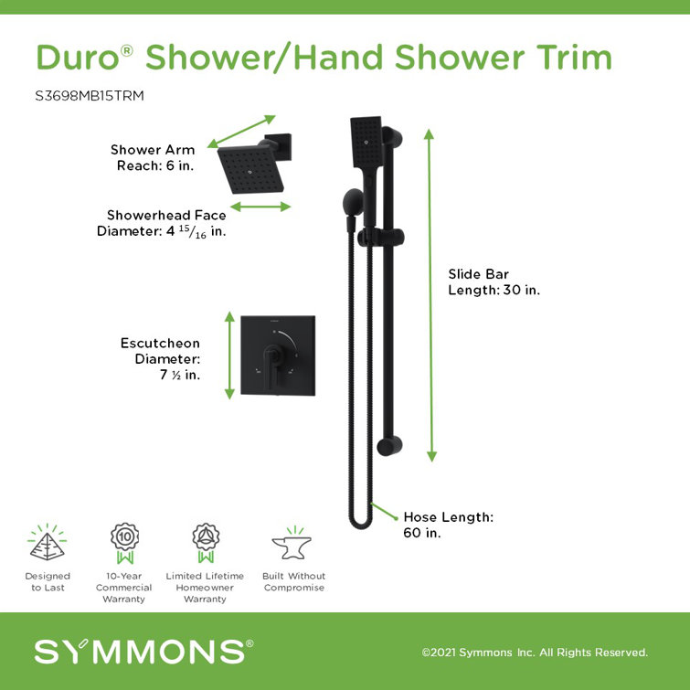 Matte Black Adjustable Multi-Head Wall Mounted Shower System