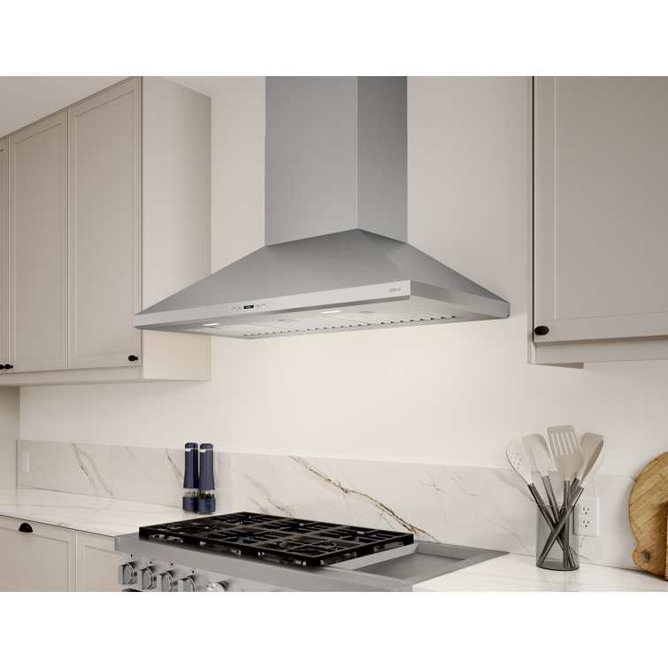 Zephyr Siena Pro 36" Stainless Steel Wall Mount Range Hood with LED Light